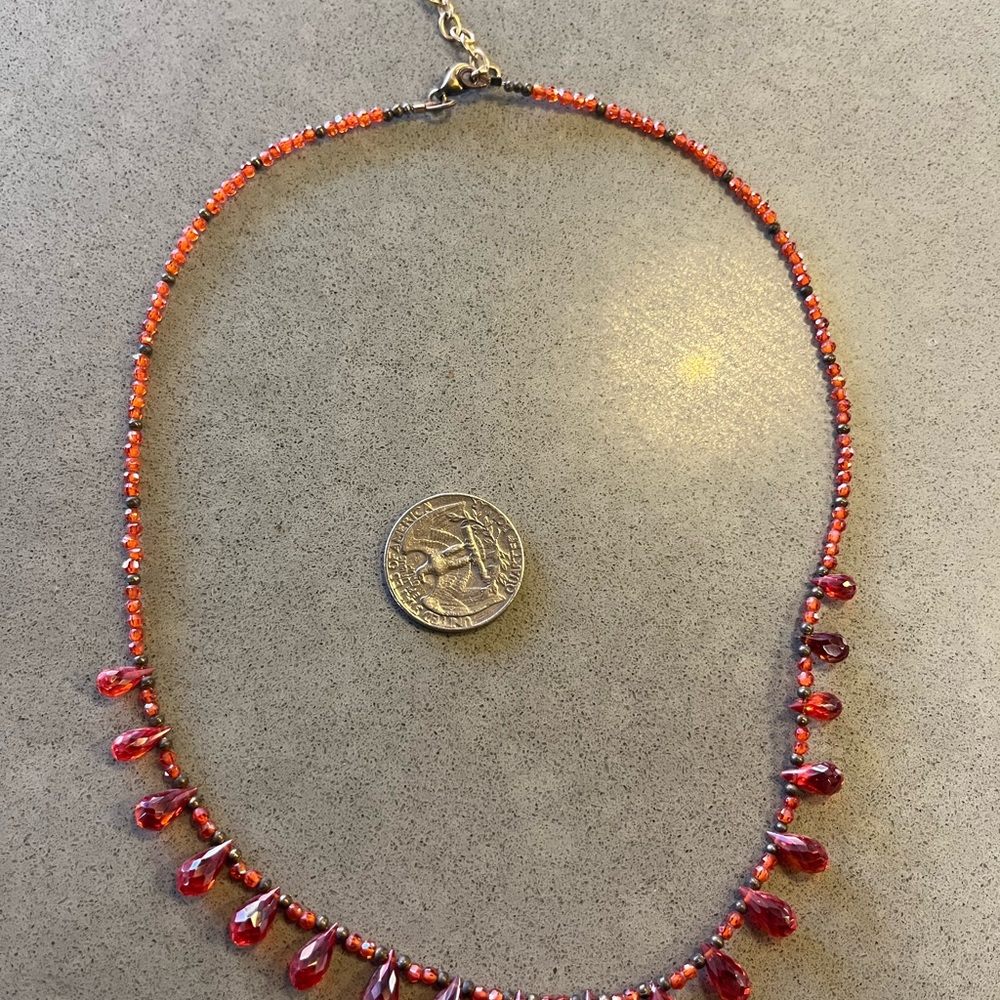 Handmade, necklace precious stone.
